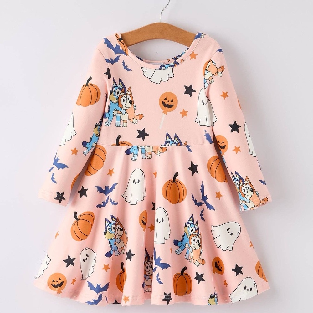 Rylee Faith Designs Bluey Halloween Dress 4 5 6